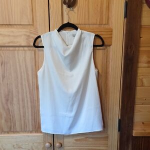H&M Ivory Sleeveless Top Size 4
